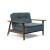 Dublexo Frej Fabric Chair w/Smoked Oak Arms & Legs
