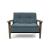 Dublexo Frej Fabric Chair w/Smoked Oak Arms & Legs