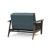 Dublexo Frej Fabric Chair w/Smoked Oak Arms & Legs