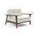 Dublexo Frej Fabric Chair w/Smoked Oak Arms & Legs