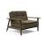 Dublexo Frej Fabric Chair w/Smoked Oak Arms & Legs