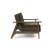Dublexo Frej Fabric Chair w/Smoked Oak Arms & Legs