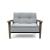Dublexo Frej Fabric Chair w/Smoked Oak Arms & Legs