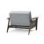 Dublexo Frej Fabric Chair w/Smoked Oak Arms & Legs