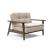Dublexo Frej Fabric Chair w/Smoked Oak Arms & Legs