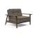 Dublexo Frej Fabric Chair w/Smoked Oak Arms & Legs