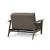 Dublexo Frej Fabric Chair w/Smoked Oak Arms & Legs