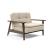 Dublexo Frej Fabric Chair w/Smoked Oak Arms & Legs