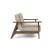 Dublexo Frej Fabric Chair w/Smoked Oak Arms & Legs