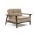 Dublexo Frej Fabric Chair w/Smoked Oak Arms & Legs