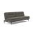 Dublexo Deluxe Fabric Sofa Bed w/Dark Wood Styletto Legs