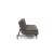 Dublexo Deluxe Fabric Sofa Bed w/Dark Wood Styletto Legs