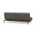 Dublexo Deluxe Fabric Sofa Bed w/Dark Wood Styletto Legs