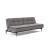 Dublexo Deluxe Fabric Sofa Bed w/Dark Wood Styletto Legs