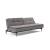 Dublexo Deluxe Fabric Sofa Bed w/Dark Wood Styletto Legs