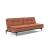 Dublexo Deluxe Fabric Sofa Bed w/Dark Wood Styletto Legs