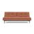 Dublexo Deluxe Fabric Sofa Bed w/Dark Wood Styletto Legs