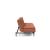 Dublexo Deluxe Fabric Sofa Bed w/Dark Wood Styletto Legs