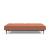 Dublexo Deluxe Fabric Sofa Bed w/Dark Wood Styletto Legs