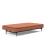 Dublexo Deluxe Fabric Sofa Bed w/Dark Wood Styletto Legs