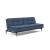 Dublexo Deluxe Fabric Sofa Bed w/Dark Wood Styletto Legs
