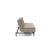 Dublexo Deluxe Fabric Sofa Bed w/Dark Wood Styletto Legs
