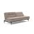 Dublexo Deluxe Fabric Sofa Bed w/Dark Wood Styletto Legs