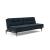Dublexo Deluxe Fabric Sofa Bed w/Dark Wood Styletto Legs
