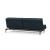 Dublexo Deluxe Fabric Sofa Bed w/Dark Wood Styletto Legs