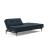 Dublexo Deluxe Fabric Sofa Bed w/Dark Wood Styletto Legs