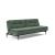 Dublexo Deluxe Fabric Sofa Bed w/Dark Wood Styletto Legs