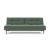 Dublexo Deluxe Fabric Sofa Bed w/Dark Wood Styletto Legs