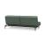 Dublexo Deluxe Fabric Sofa Bed w/Dark Wood Styletto Legs
