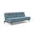 Dublexo Deluxe Fabric Sofa Bed w/Dark Wood Styletto Legs