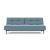 Dublexo Deluxe Fabric Sofa Bed w/Dark Wood Styletto Legs
