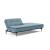 Dublexo Deluxe Fabric Sofa Bed w/Dark Wood Styletto Legs