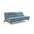 Dublexo Deluxe Fabric Sofa Bed w/Dark Wood Styletto Legs