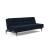 Dublexo Deluxe Fabric Sofa Bed w/Dark Wood Styletto Legs