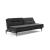 Dublexo Deluxe Fabric Sofa Bed w/Dark Wood Styletto Legs