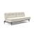 Dublexo Deluxe Fabric Sofa Bed w/Dark Wood Styletto Legs