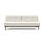 Dublexo Deluxe Fabric Sofa Bed w/Dark Wood Styletto Legs