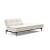 Dublexo Deluxe Fabric Sofa Bed w/Dark Wood Styletto Legs
