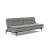 Dublexo Deluxe Fabric Sofa Bed w/Dark Wood Styletto Legs