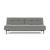 Dublexo Deluxe Fabric Sofa Bed w/Dark Wood Styletto Legs