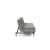 Dublexo Deluxe Fabric Sofa Bed w/Dark Wood Styletto Legs