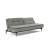 Dublexo Deluxe Fabric Sofa Bed w/Dark Wood Styletto Legs