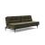 Dublexo Deluxe Fabric Sofa Bed w/Dark Wood Styletto Legs