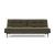 Dublexo Deluxe Fabric Sofa Bed w/Dark Wood Styletto Legs