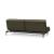 Dublexo Deluxe Fabric Sofa Bed w/Dark Wood Styletto Legs