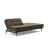 Dublexo Deluxe Fabric Sofa Bed w/Dark Wood Styletto Legs